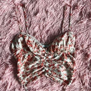 Princess Polly floral satin tank top